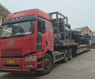 HZS90型混凝土攪拌站發(fā)往湖南